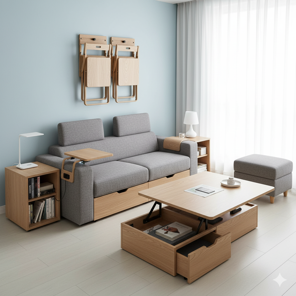 storage for room flat interior designers in Hyderabad