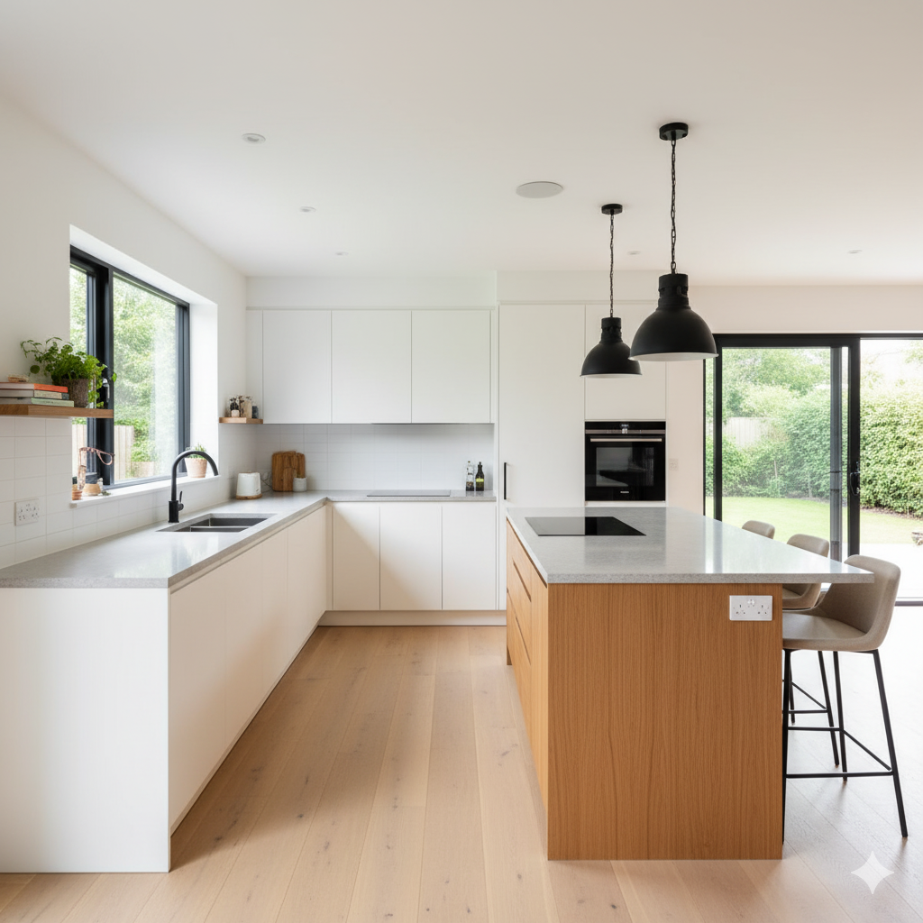 L shape Kitchen Interiors Hyderabad