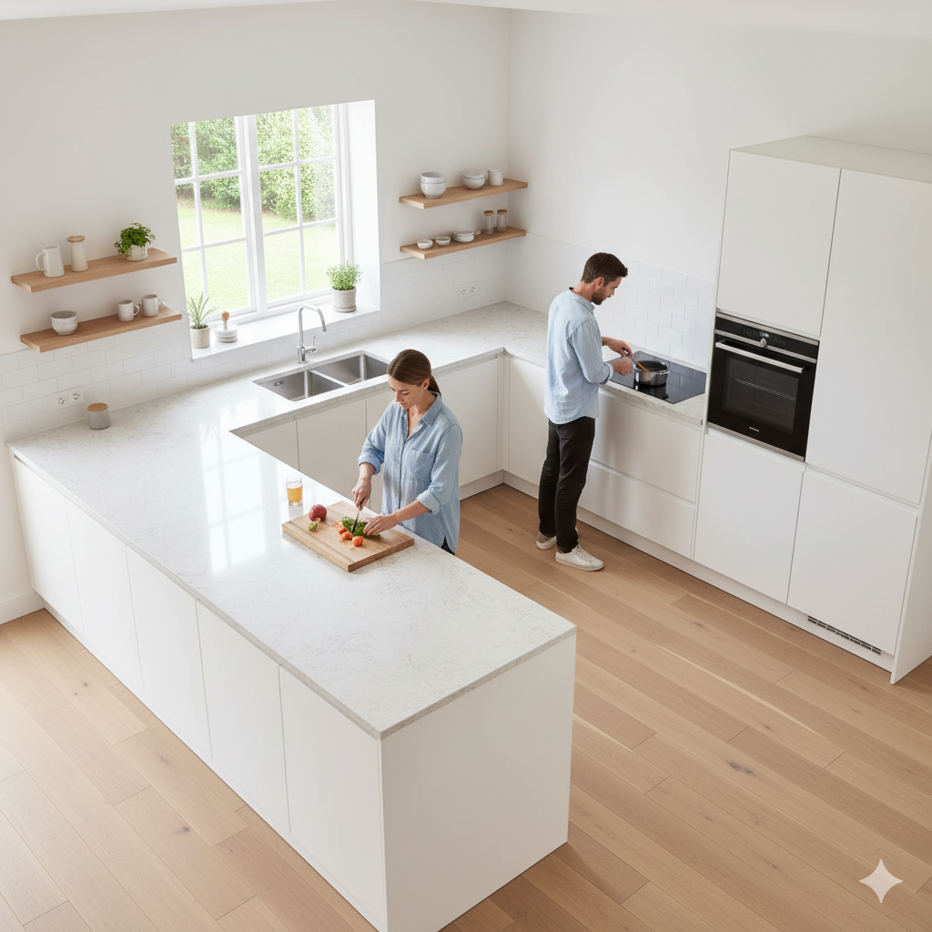 u shape Kitchen Design Hyderabad